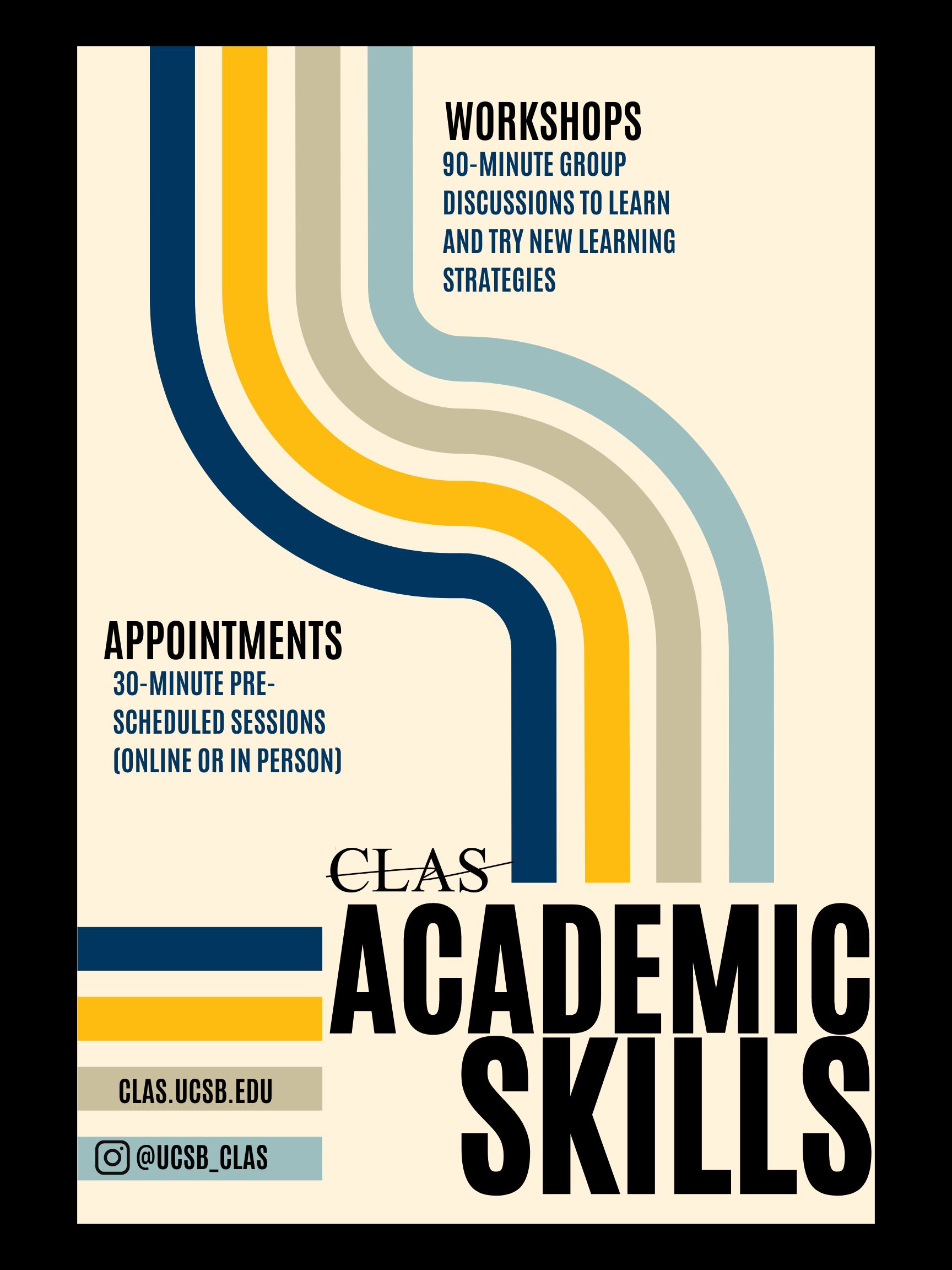CLAS Academic Skills Services Poster